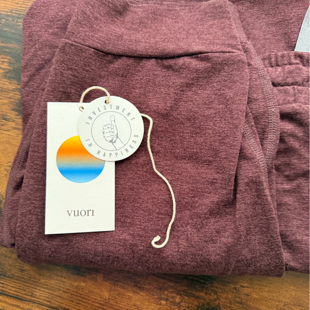 Vuori maroon heather performance Sweatpant joggers